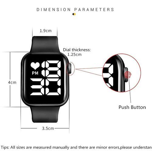 Silicon Luminous Led Wristwatch