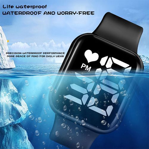 Silicon Luminous Led Wristwatch