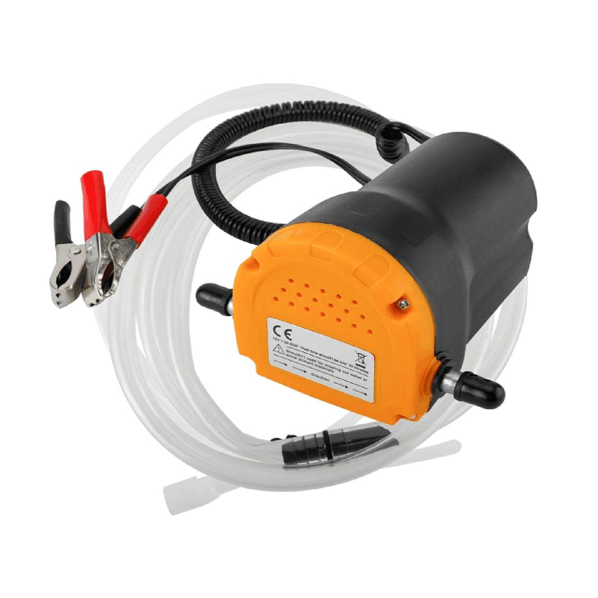 12V 60W Oil Change Pump Extractor Oil/Diesel Fluid Pump Transfer with Tubes Truck Rv Boat ATV