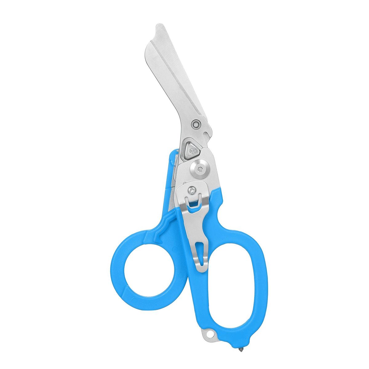 Multitool Scissors Folding 6 in 1 Multifunction Scissors Emergency Response Shears Outdoor Survival Home Repair Carbide Glass Breaker Oxygen Tank Wrench Ring Cutter Strap Cutter Ruler