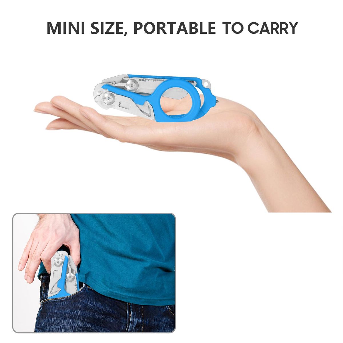 Multitool Scissors Folding 6 in 1 Multifunction Scissors Emergency Response Shears Outdoor Survival Home Repair Carbide Glass Breaker Oxygen Tank Wrench Ring Cutter Strap Cutter Ruler