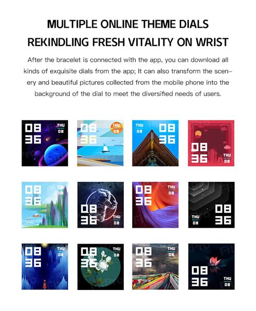 Bluetooth Smartwatch Touch Smart Bracelet Fitness