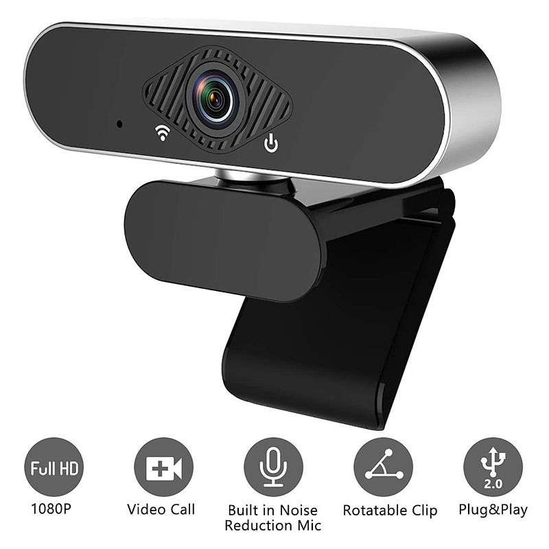 Webcam 1080P HD Autofocus Web Camera With Noise Reduction Microphone For PC Laptop