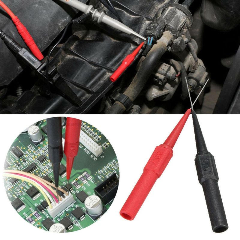 2Pcs Insulated Non-destructive Piercing Needle Multimeter