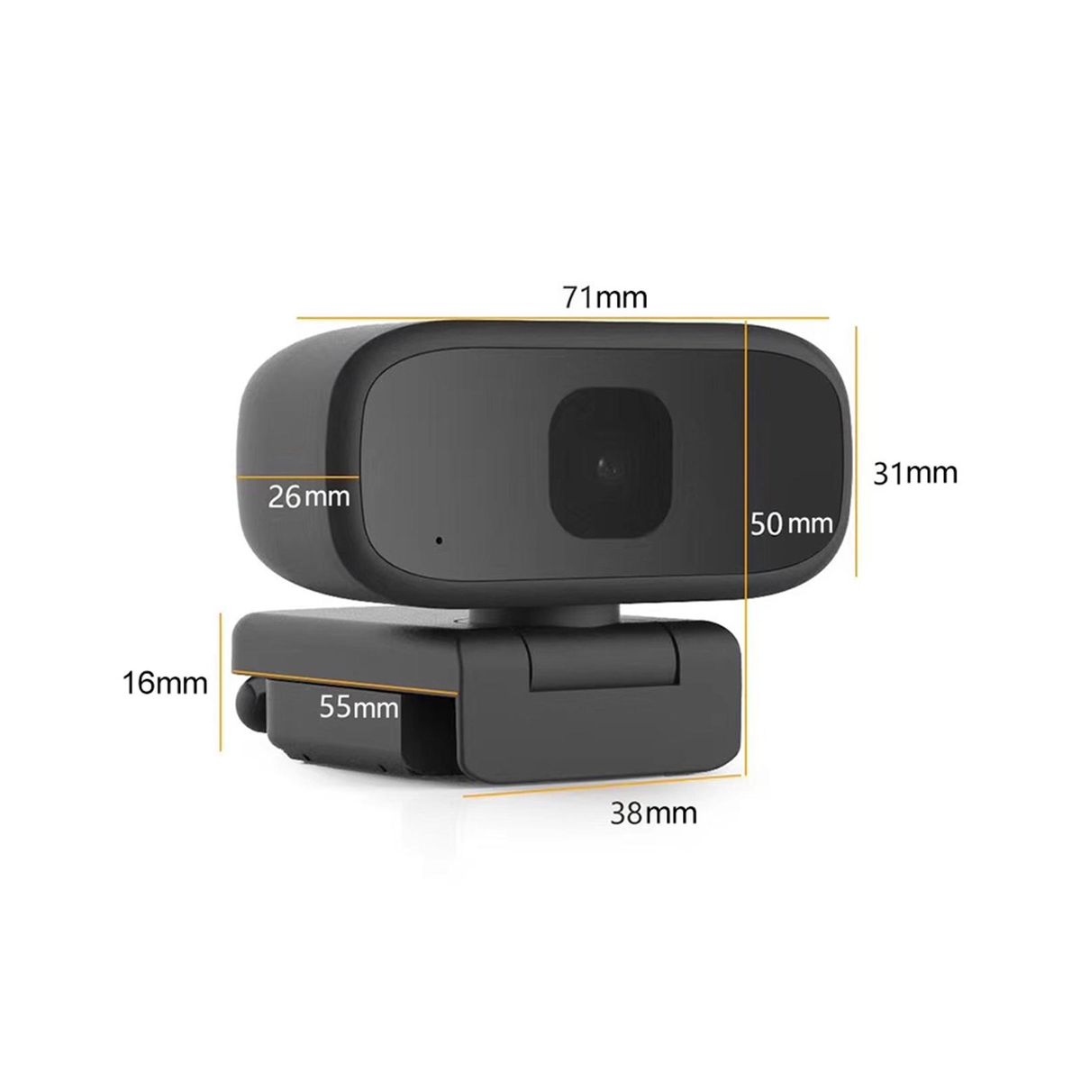 Full HD 1080P Webcam USB Mini Computer Camera Built-in Microphone Flexible Rotatable for Desktop