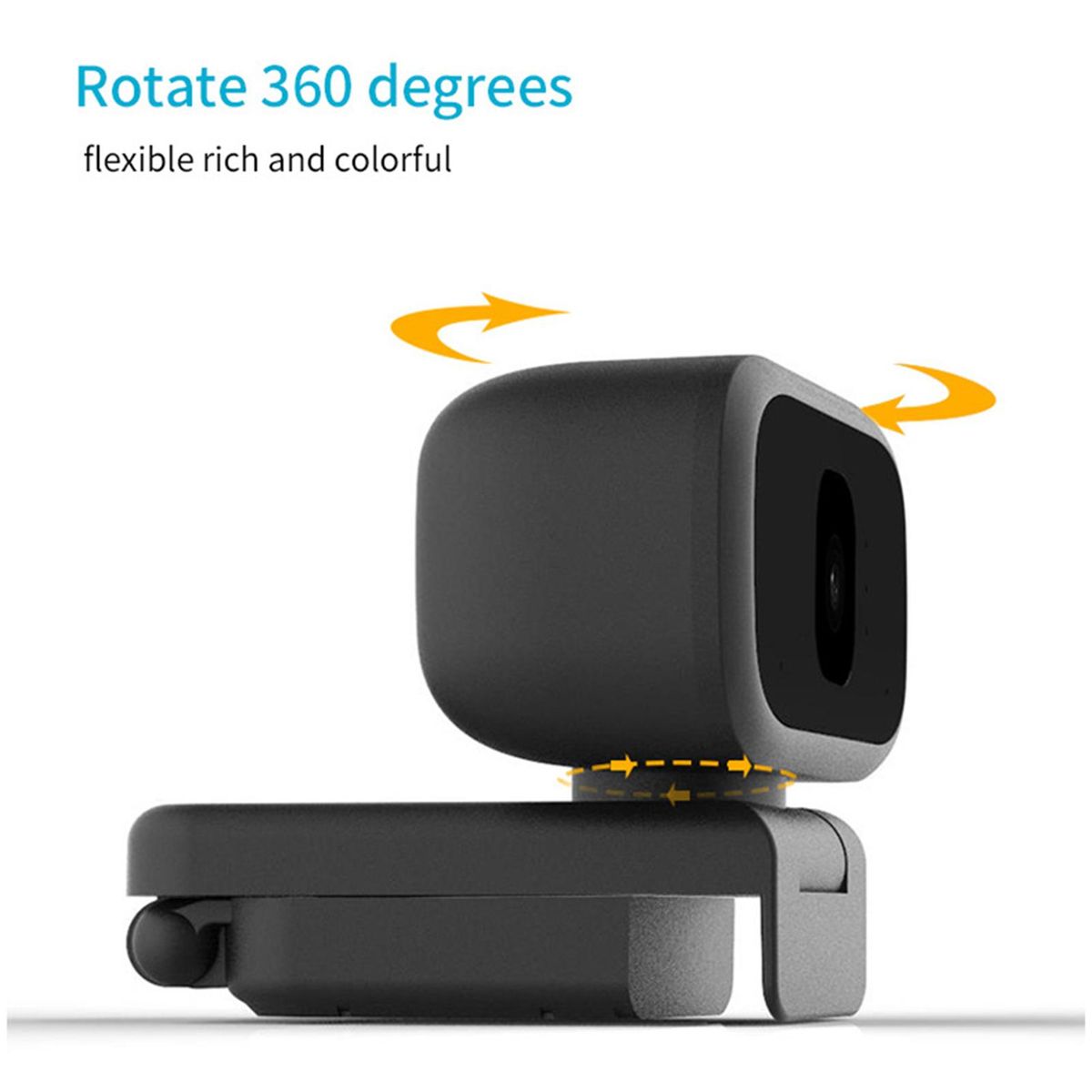 Full HD 1080P Webcam USB Mini Computer Camera Built-in Microphone Flexible Rotatable for Desktop