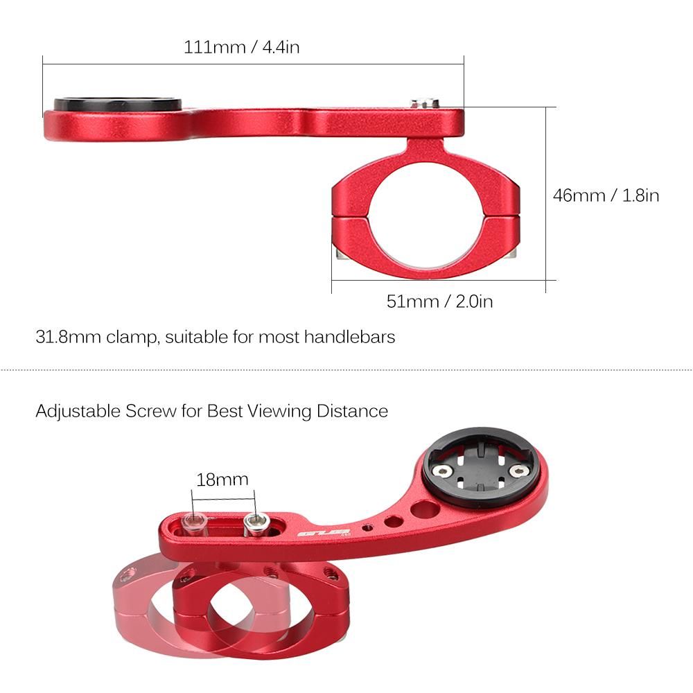 GUB Handlebar Extender Kit Bike Computer Mount for Garmin Bryton Cateye with Flashlight Holder Bracket Sport Camera Mount
