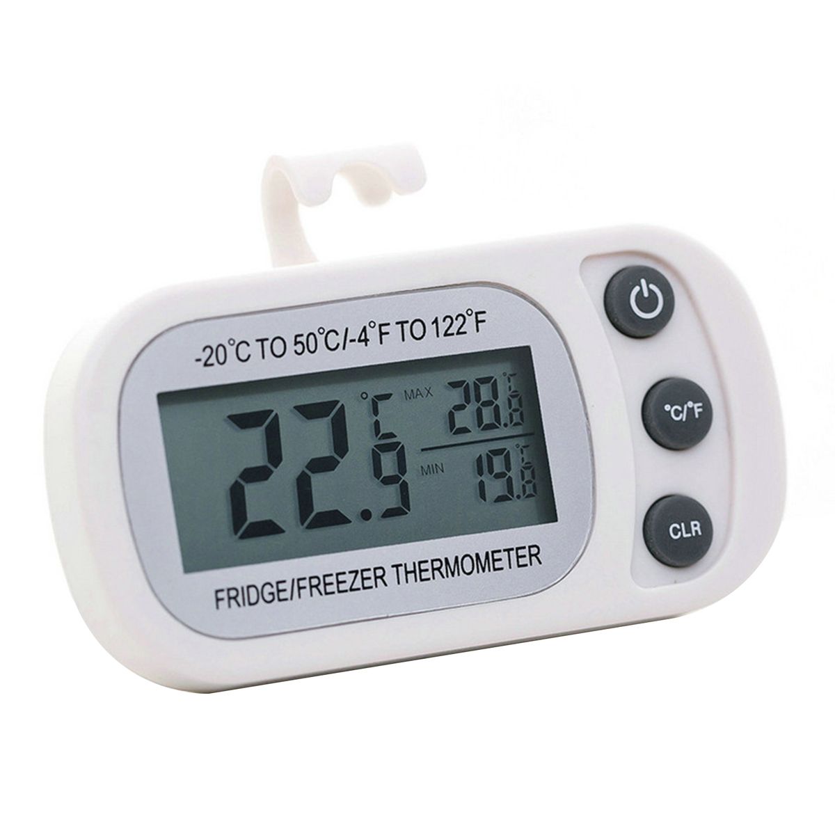 Fridge Thermometer Anti-humidity High Accuracy IPX3-White