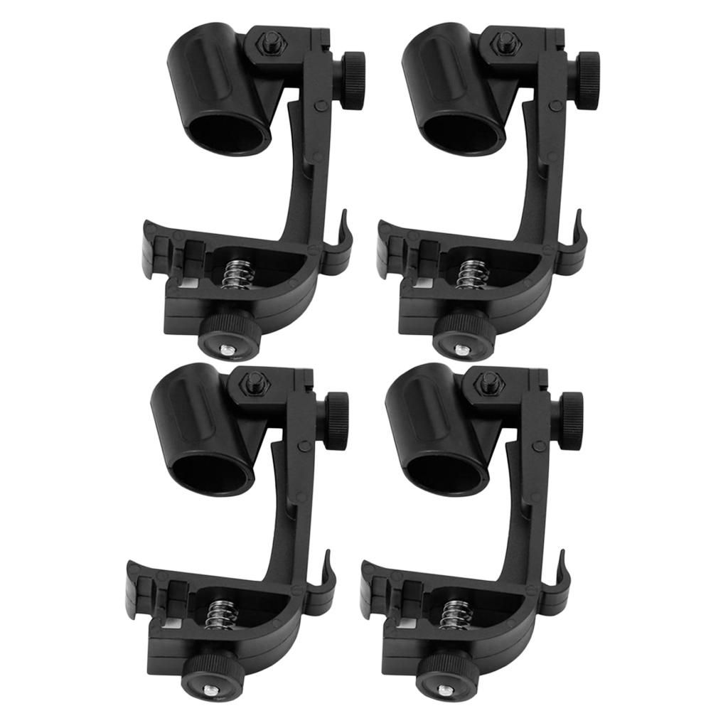 4pcs Anti Microphone Drum Mount Microphone Mic Clamps