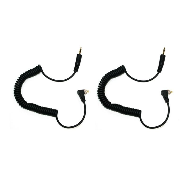 Camera Flashes Accessories 35Mm To Male PC Flash Sync Cable Screw Lock Digital Camera 35Mm