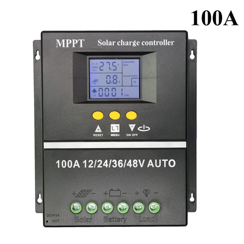 Mppt 60a 80a 100a Solar Pv Regulators 12v 24v 36v 48v Auto Solar Charge Controller Solar Pv Battery Charger With Lcd