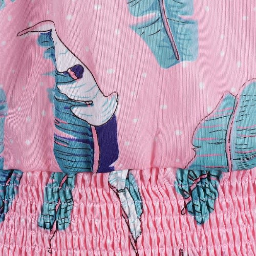 Leaf Print Top & Short- Pink