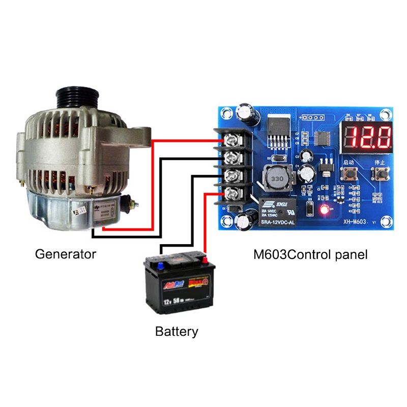 12-24v Xh-m603 Charging Control Module Storage Lithium Battery Charger Control Switch Protection Board With Led Display