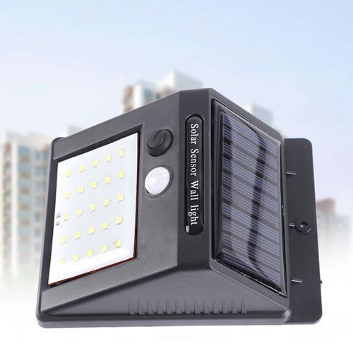Solar Power PIR Motion Sensor Garden Wall Light 30 LED