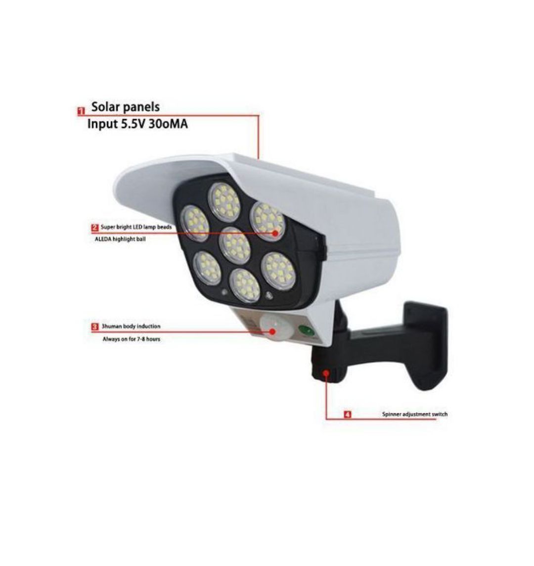 Solar Motion Sensor Outdoor Security Light