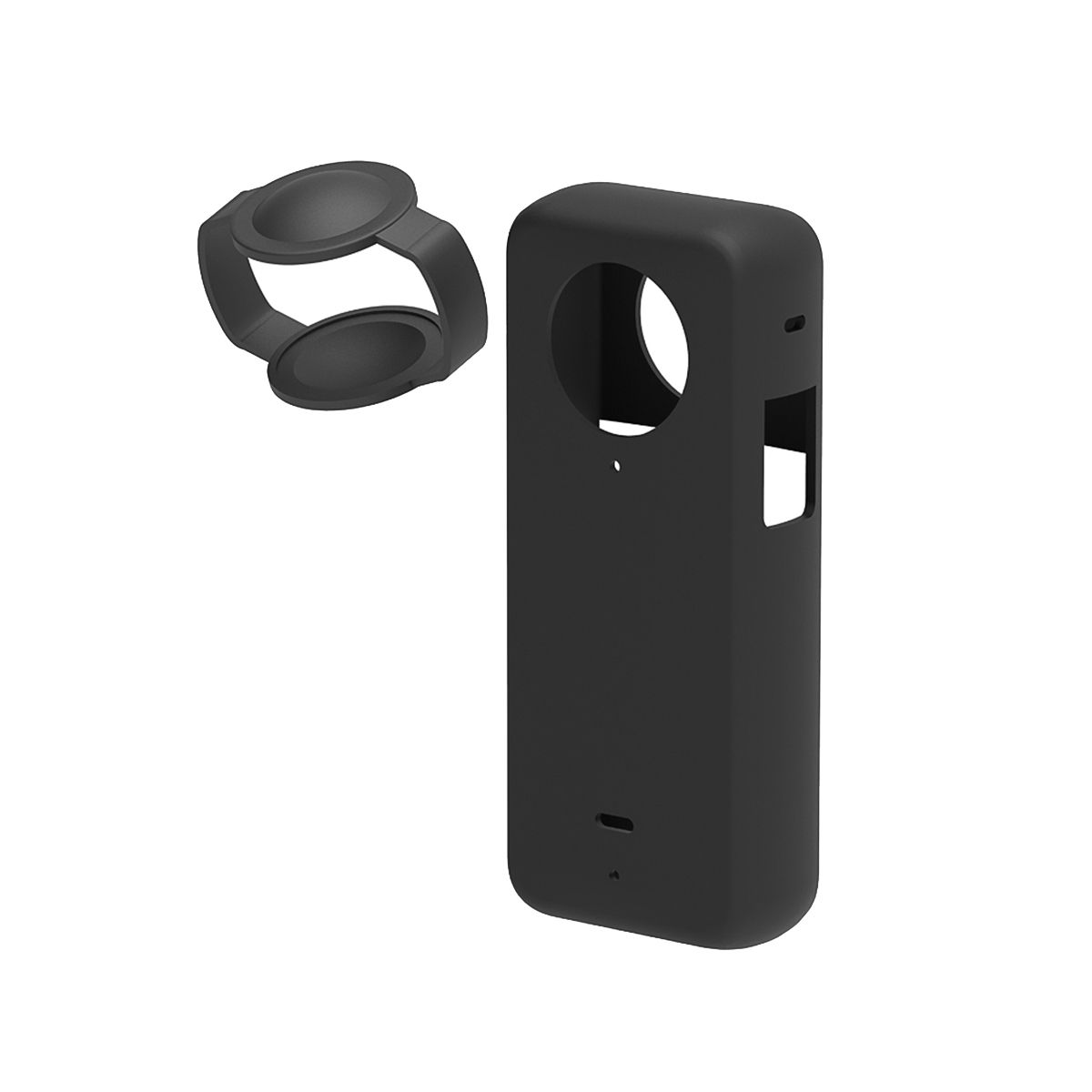 Action Camera Protective Shell Waterproof Camera Protective Case Panoramic Camera Protector for X3-Black
