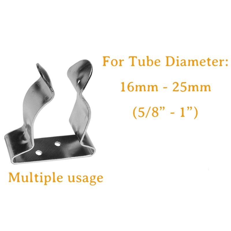 10 Pcs Stainless Steel Holder Clip for Boat Yacht Canoe Fish