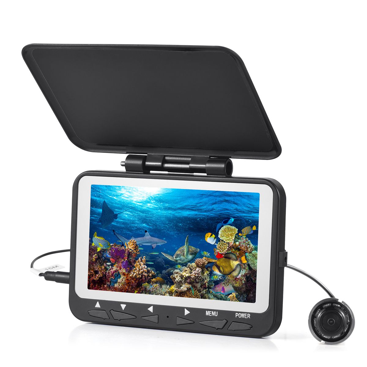 15M/30M 1200TVL Underwater Fishing Camera Fish Finder 4.3''