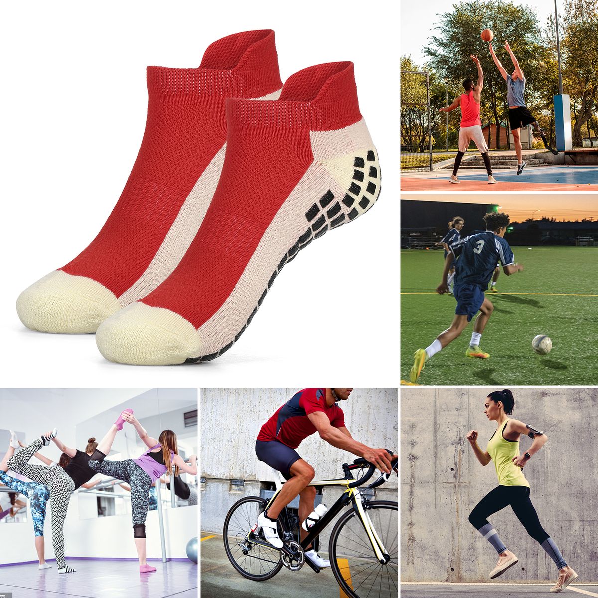 Breathable Soccer Socks Anti-slip Athletic Ankle Socks
