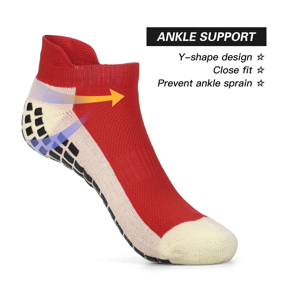 Breathable Soccer Socks Anti-slip Athletic Ankle Socks
