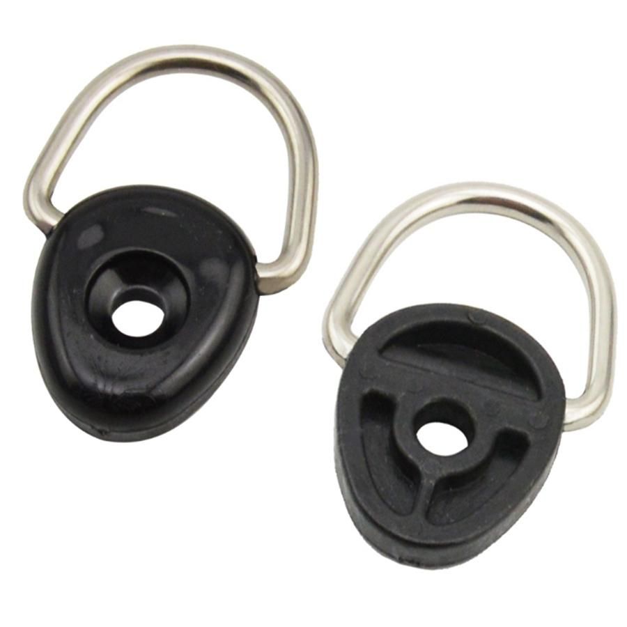 10Pcs Fishing Boat D Rings with Screw Kit Canoe Rigging