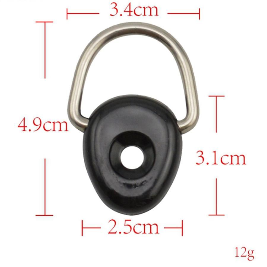 10Pcs Fishing Boat D Rings with Screw Kit Canoe Rigging