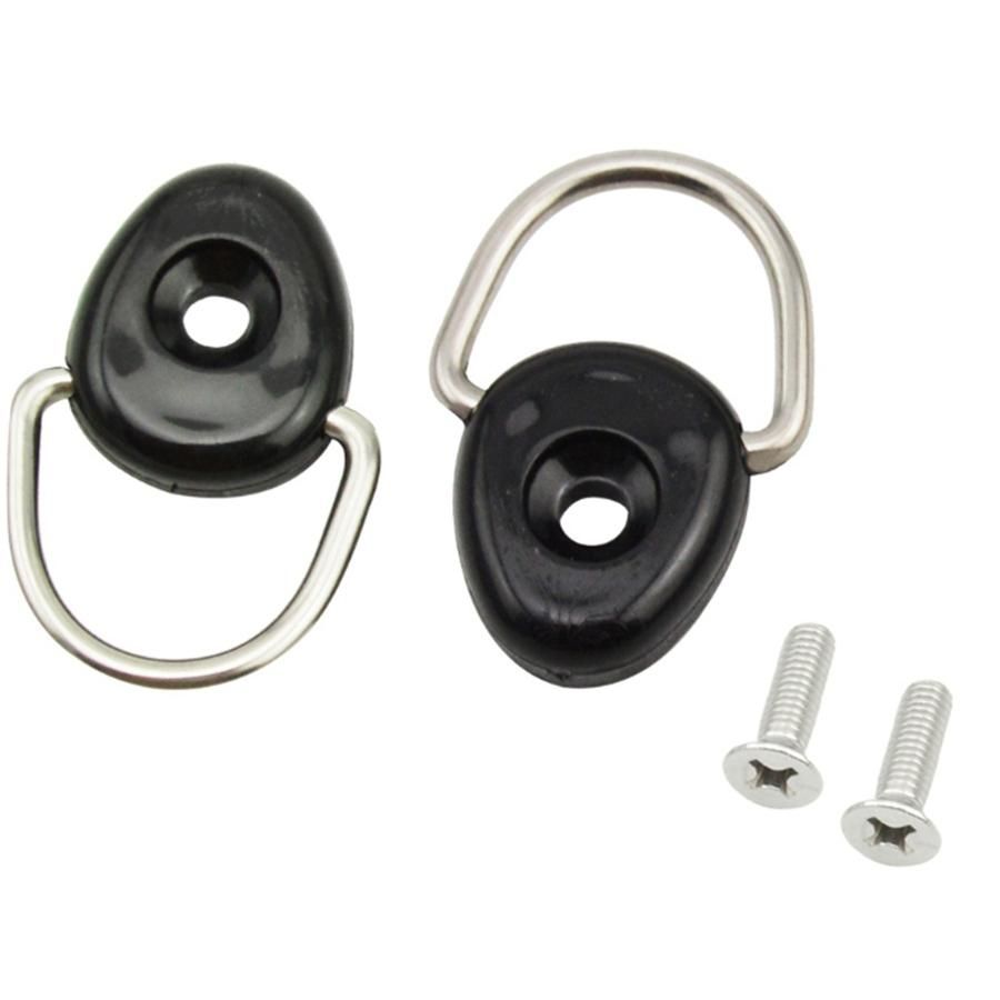 10Pcs Fishing Boat D Rings with Screw Kit Canoe Rigging