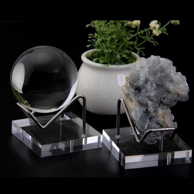 Display Stand Mineral Rock Crystal Ball Agate Acrylic Stand 5pcs
