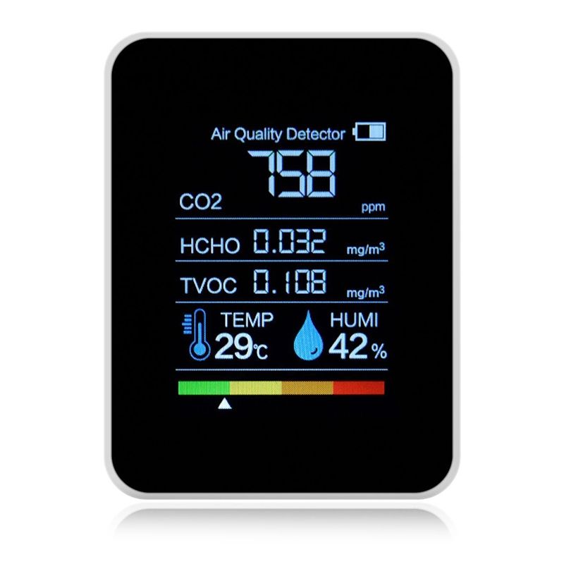 TVOC1 CO2 Air Quality Formaldehyde Carbon Dioxide Detector 5 In 1 Semiconductor