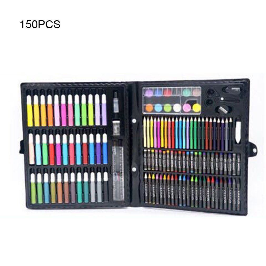 150pcs Professional Color Pencil Child Drawing Set Painting