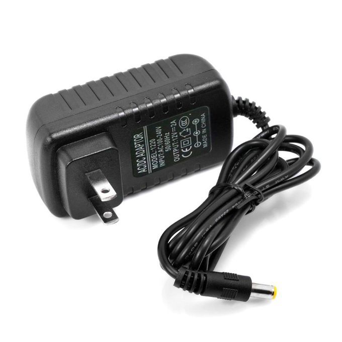 Portable 12V 2A Power Adapter Power Su Ly Wall Plug With Long Power  Ord-black-US Plug