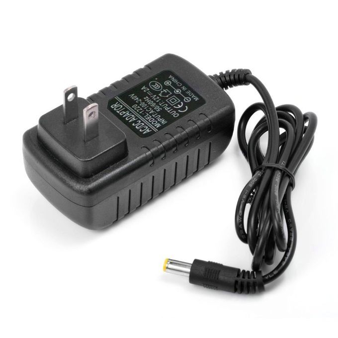 Portable 12V 2A Power Adapter Power Su Ly Wall Plug With Long Power  Ord-black-US Plug