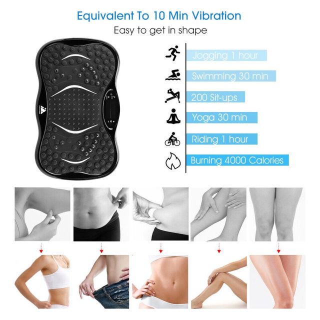 Whole Body Exercise Vibrating Platform Massager, Reduces Fat & Increase Blood Circulation