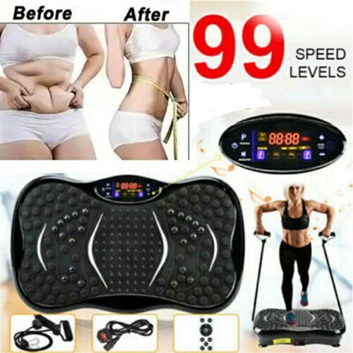 Whole Body Vibration Plate Machine Ultra Slim Fitness Exercise Massager With Remote Control