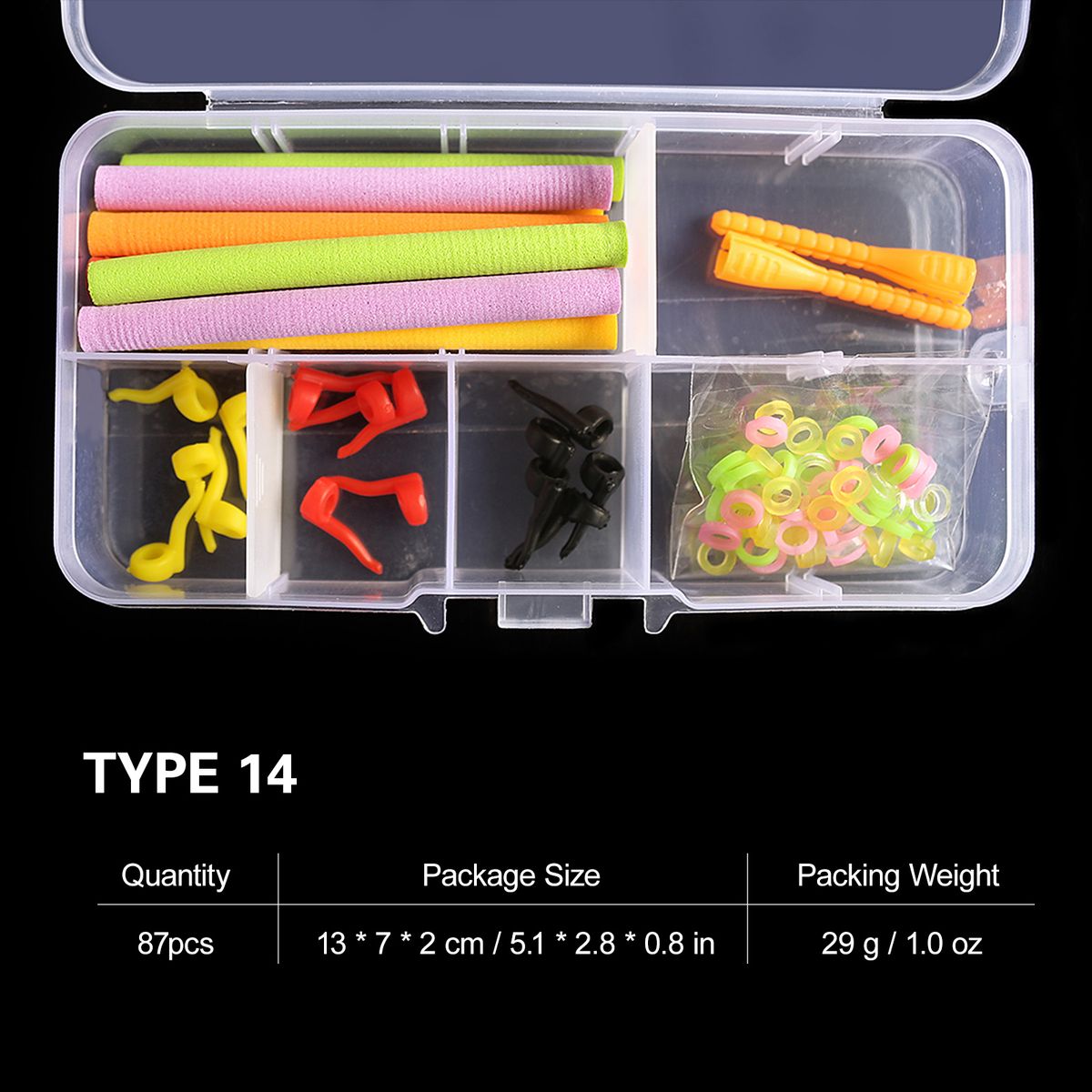 87pcs Carp Fishing Tackle Set Fishing Floating Sticks