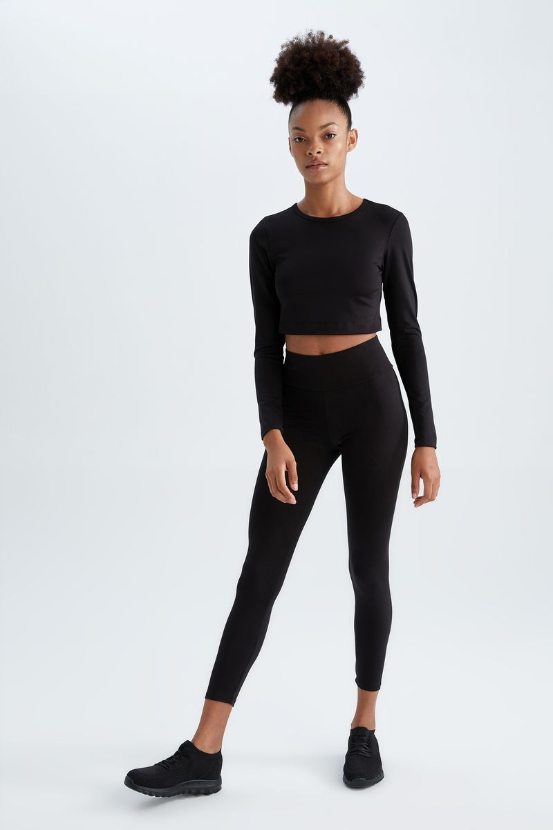 Woman - Legging Fit Leggings-Black