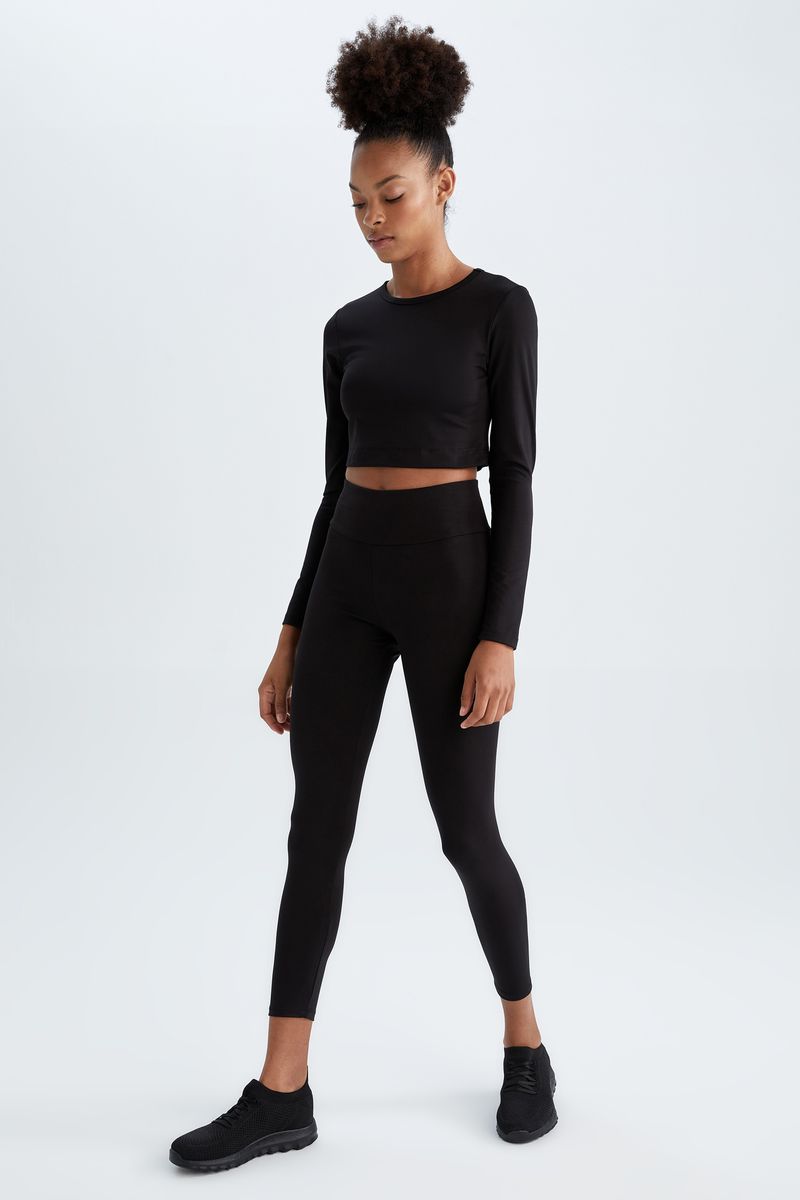 Woman - Legging Fit Leggings-Black