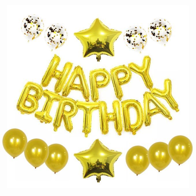 Happy Birthday Party Decorations Balloons Set Kids Baby Adult Party Supplies