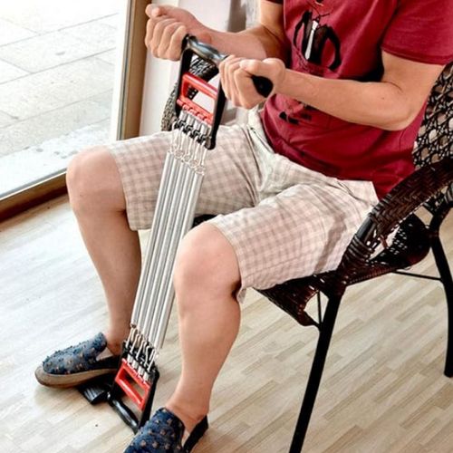 Chest Expanders Pedal Resistance Band 3 In 1 Home Fitness Equipment