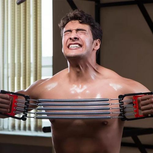 Chest Expanders Pedal Resistance Band 3 In 1 Home Fitness Equipment