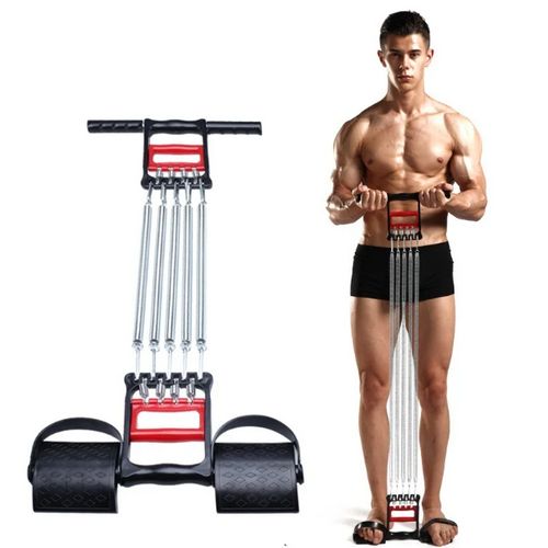 Chest Expanders Pedal Resistance Band 3 In 1 Home Fitness Equipment