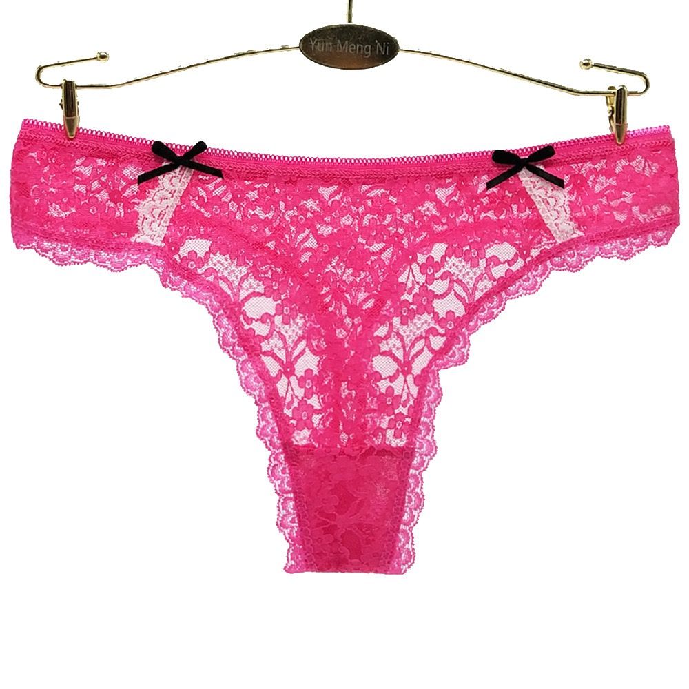 P06 G-String Thong Ladies Lace Panties-6 In 1