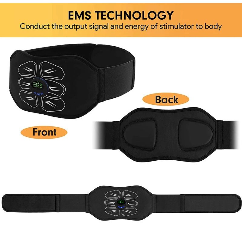 Muscle Stimulation Belt Vibration ABS Stimulator Abdominal Trainer Exerciser