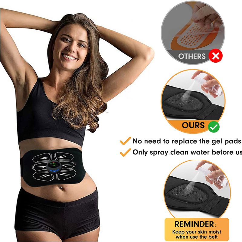 Muscle Stimulation Belt Vibration ABS Stimulator Abdominal Trainer Exerciser