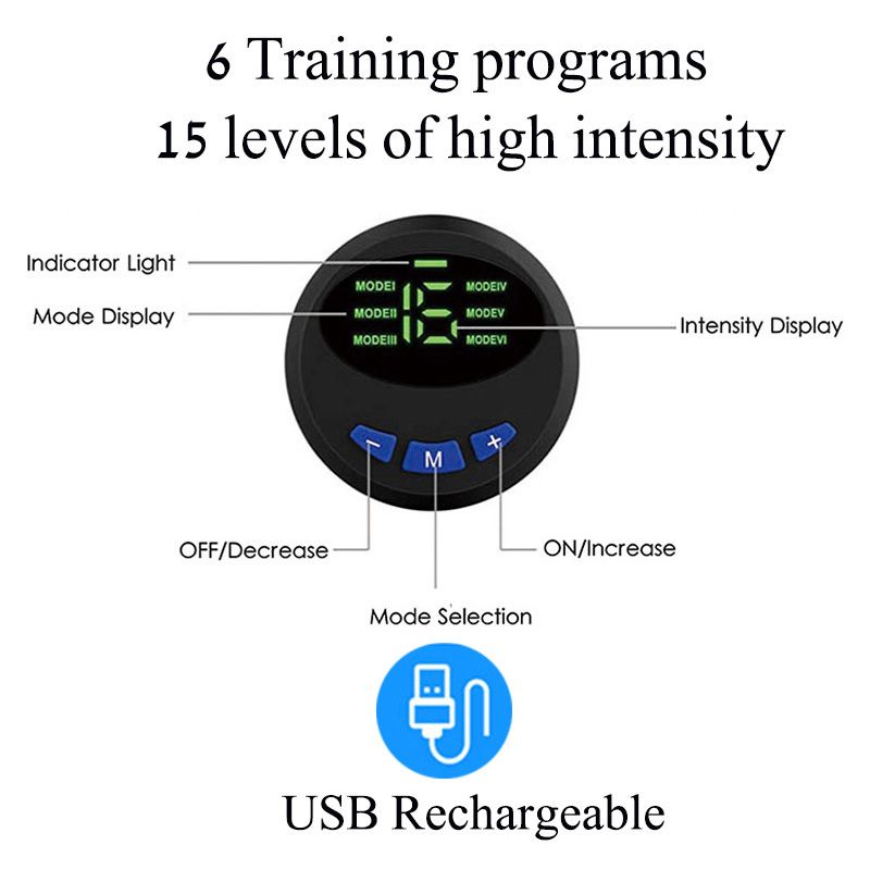 Muscle Stimulation Belt Vibration ABS Stimulator Abdominal Trainer Exerciser