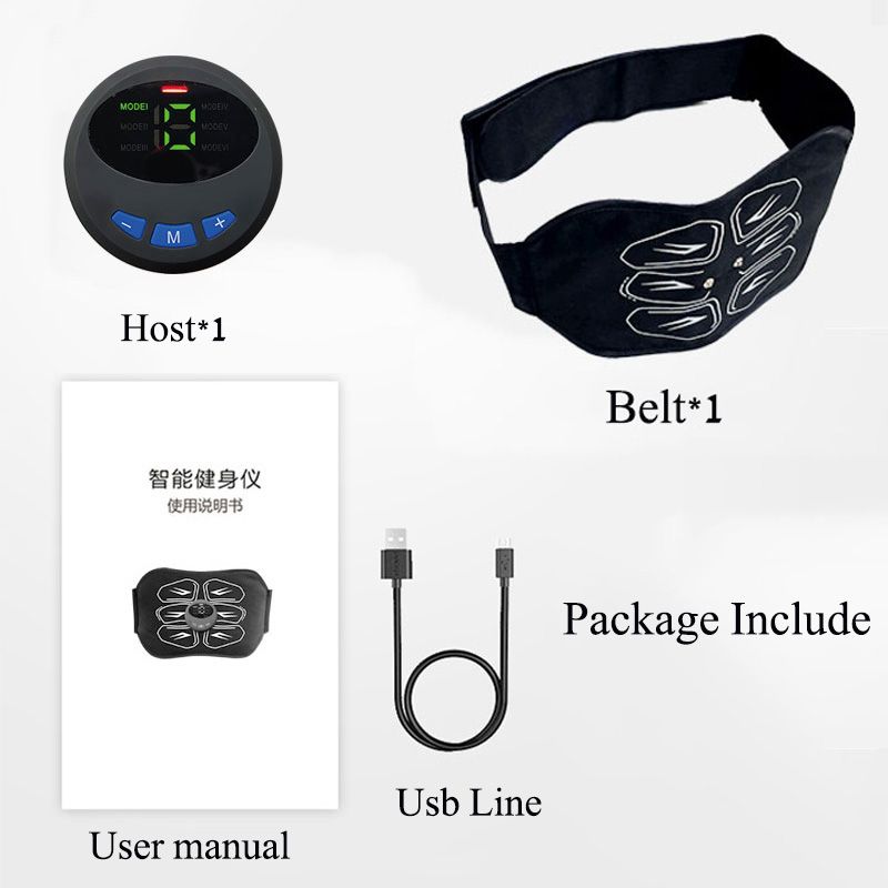 Muscle Stimulation Belt Vibration ABS Stimulator Abdominal Trainer Exerciser