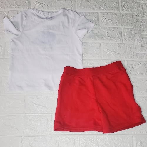 Kids Blue Smile Top And Shorts