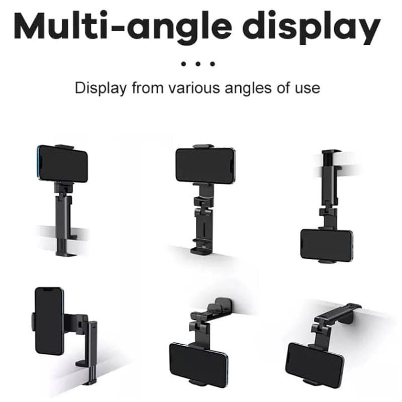 Airplane Phone Holder Clip Portable Travel Stand Desk Foldable Rotating