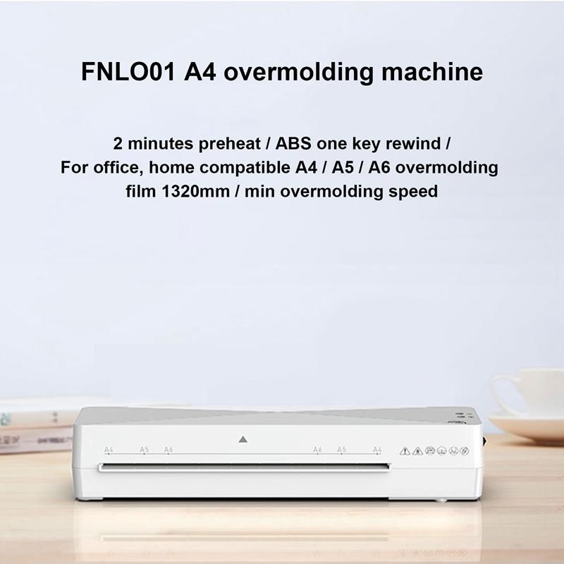 A4 Hot Press Automatic Plastic Sealing Machine Household Laminator with 15PCS Plastic Film US Plug