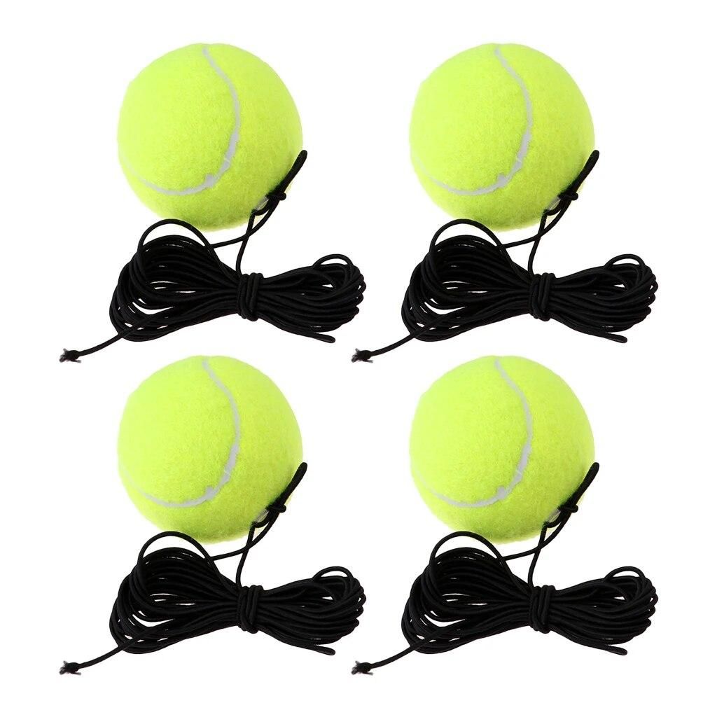 4Pcs Rubber Tennis Exercise Balls Outdoor Practice Training Ball Tools